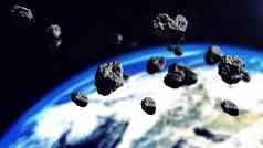 小行星准备好了攻击地球地球