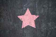 粉红色的五角星形明星