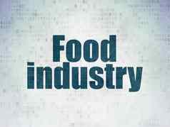 行业概念食物行业数字数据纸背景