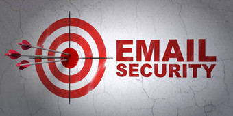 隐私概念目标电子邮件安全墙背景