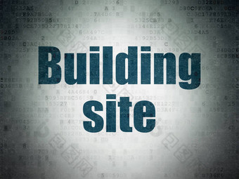 建设概念建筑网站<strong>数字</strong>数据纸背景