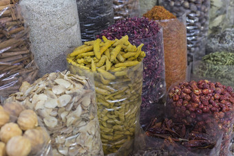 迪拜香料露天市场露天市场传统的市场杜巴