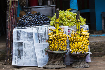 传统的水果商店加德满都尼泊尔
