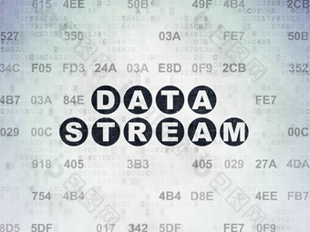 数据概念数据流数字数据纸背景