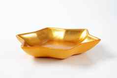 黄金明星形状的碗