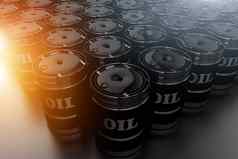 石油桶化石燃料概念