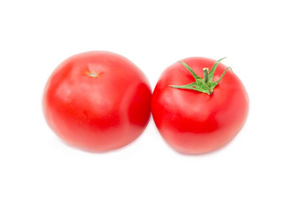 成熟的红色的西红柿特写镜头