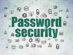 保护概念密码安全数字数据纸背景