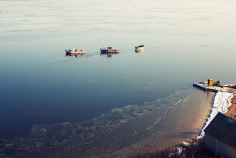 小船只海海岸