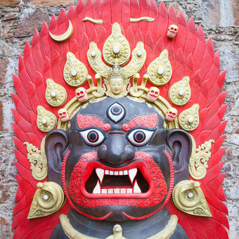 bhairab面具尼泊尔