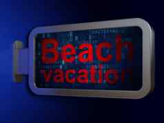 旅游概念海滩假期广告牌背景