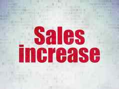 广告概念销售增加数字数据纸背景