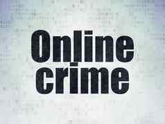 安全概念在线犯罪数字数据纸背景