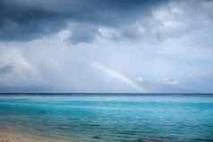 彩虹特马海滩环礁湖茉莉雅岛岛