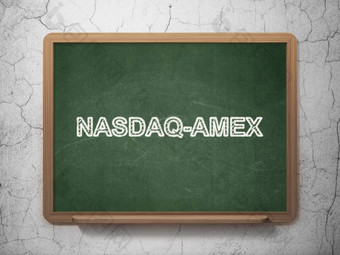 股票市场索引概念纳斯达克-美国证券交易所黑板背景