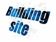 构建概念建筑网站数字背景
