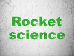 科学概念火箭科学墙背景