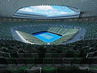 美丽的现代网球大大满贯非常相像体育场澳大利亚