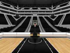 美丽的体育竞技场篮球贵宾盒子黑色的座位二十千球迷