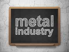 减少加工概念金属行业黑板背景