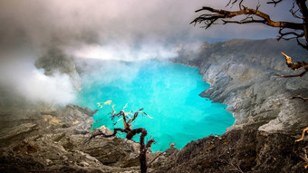 硫烟雾火山口火山口<strong>官网</strong>火山印尼