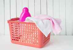 特里毛巾洗涤剂洗衣篮子