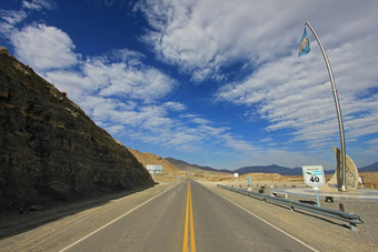 路标志中间路线路线阿根廷