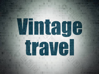 旅行概念古董旅行数字数据纸背景