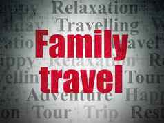 旅行概念家庭旅行数字数据纸背景