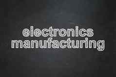 减少加工概念电子产品制造业黑板背景