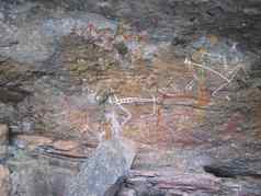 土著居民的洞穴绘画