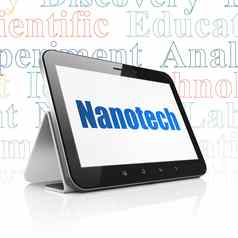科学概念平板电脑电脑纳米技术显示