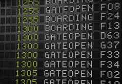 飞行信息面板机场
