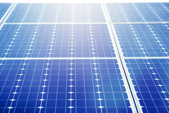特写镜头太阳能细胞电池利用能源太阳另类