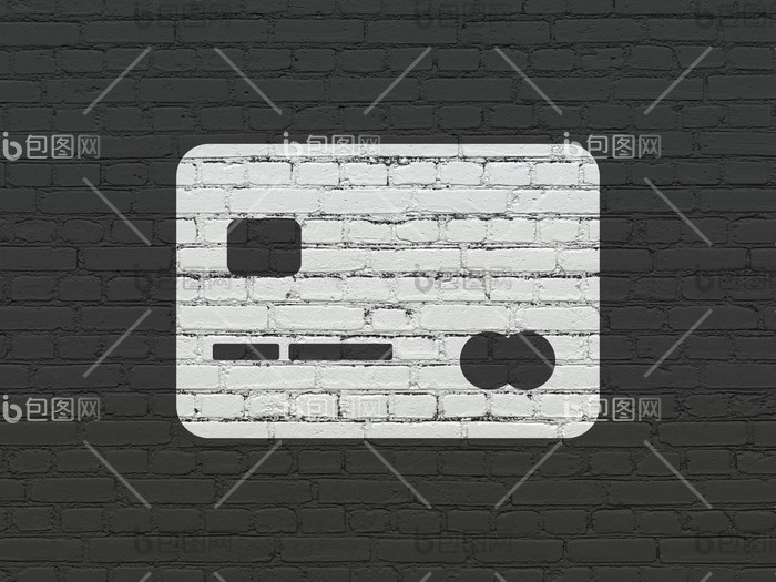 银行概念信贷卡墙背景