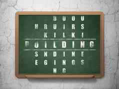 建筑建设概念建筑填字游戏谜题