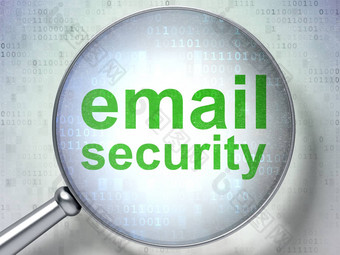 安全概念电子邮件安全光学玻璃