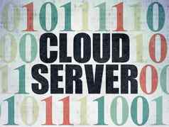 云网络概念云服务器数字数据纸背景