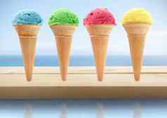 夏天冰淇淋视锥细胞