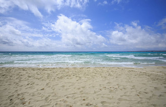 海滩Formentera巴利阿里群岛岛屿西班牙