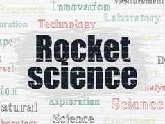 科学概念火箭科学墙背景