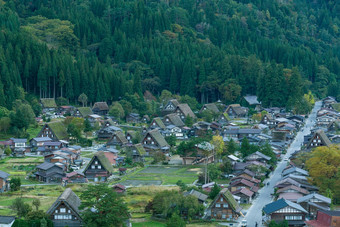 日本白川乡村