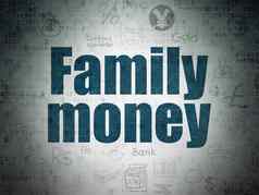 钱概念家庭钱数字数据纸背景