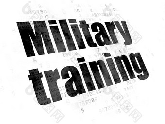教育概念军事培训数字背景