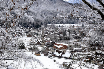 shirakawa-go山腰