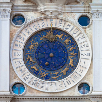 威尼斯意大利马克的钟楼细节