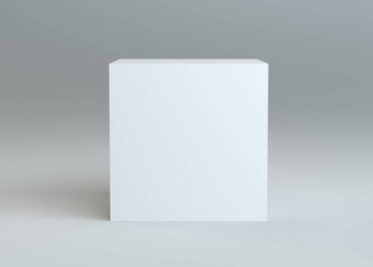 白色空盒子灰色的背景
