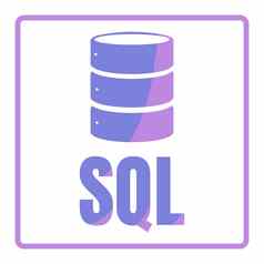 SQL数据库图标标志设计应用程序