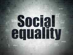 政治概念社会平等数字数据纸背景