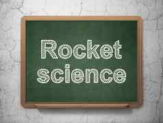 科学概念火箭科学黑板背景